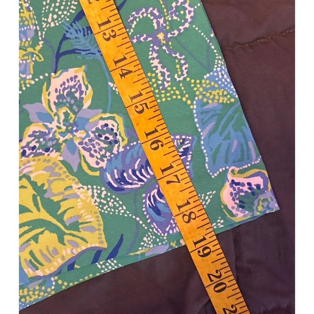 Lilly‎ Pulitzer Womens Green Blue Floral Skort Golf Tennis Skirt, Size 12